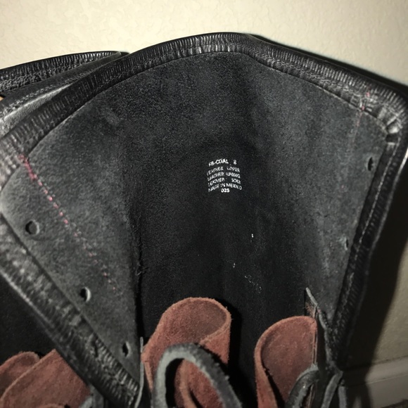 Freebird coal black leather lace up boots - Picture 7 of 8